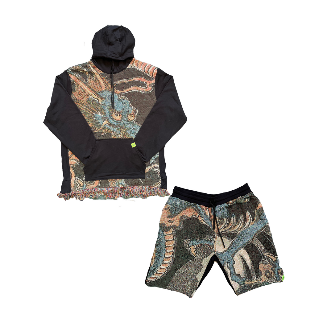 3XL | Dragon Tapestry Hoodie + Short Set