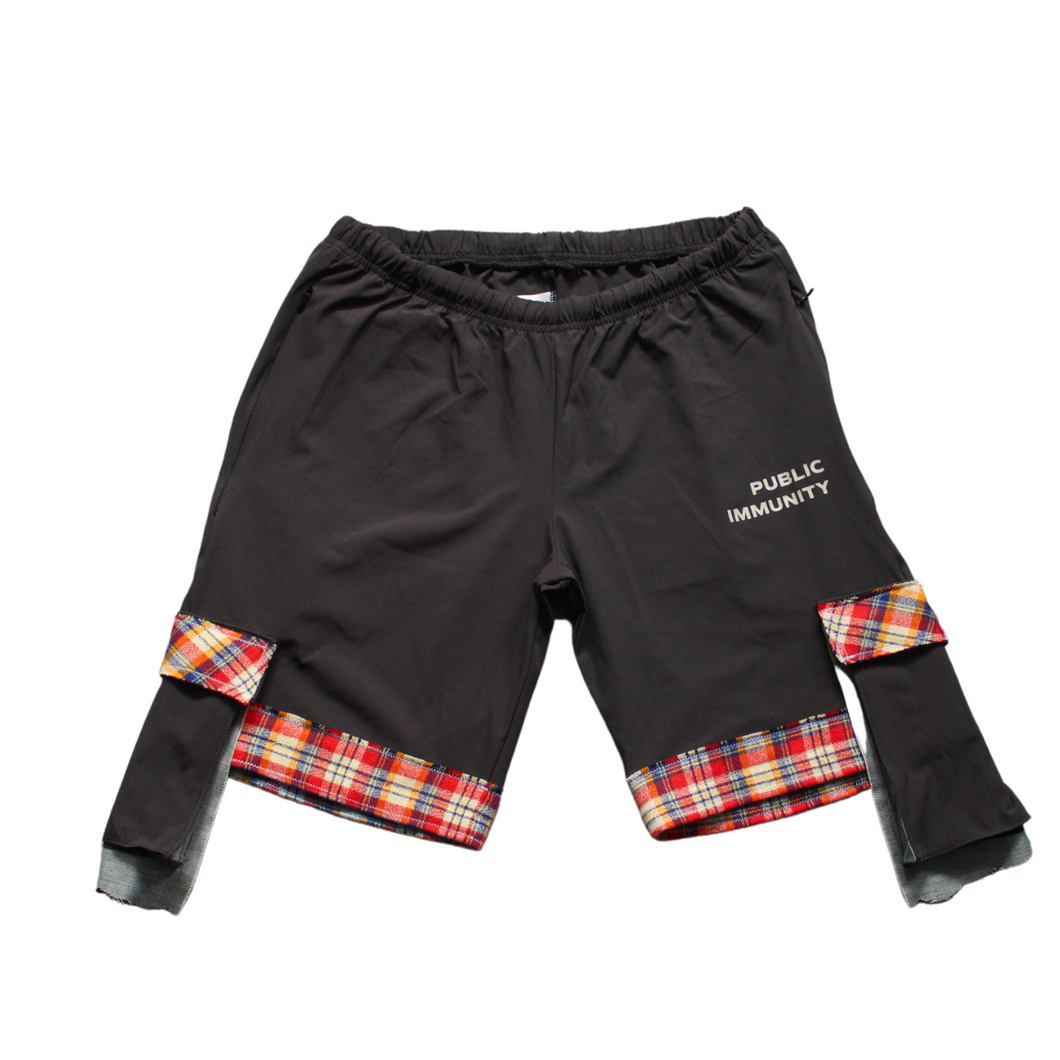 L | Flex Shorts Plaid Red