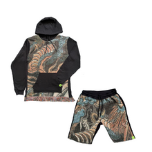 Load image into Gallery viewer, L | Dragon Tapestry Hoodie + Short Set
