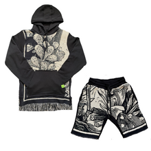 Load image into Gallery viewer, S | Elements Woven Tapestry Hoodie + Short Set
