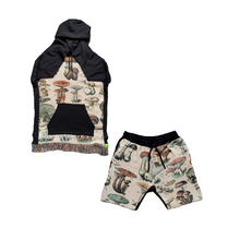 Load image into Gallery viewer, XL | Psilocybin Tapestry Hoodie + Short Set
