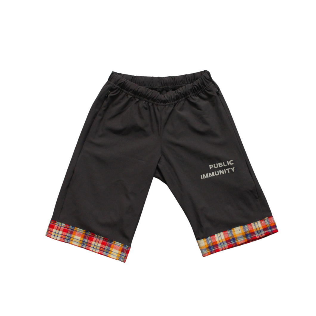 XS | Flex Shorts Orange Plaid