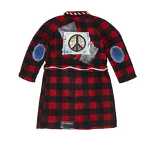 Load image into Gallery viewer, MADE PEACEFULLY PLAID OVERCOAT - XL
