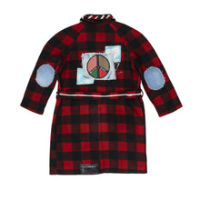 Load image into Gallery viewer, PROUD &amp; PEACEFUL PLAID OVERCOAT - L
