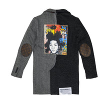 Load image into Gallery viewer, BASQUIART SPLIT OVERCOAT WITH BUDDAH PIN - S
