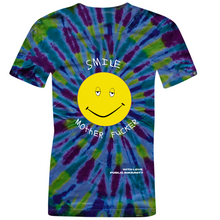 Load image into Gallery viewer, Smile Motherf***** Tee  by Billy Turner [Tie-Dye Back Logo]
