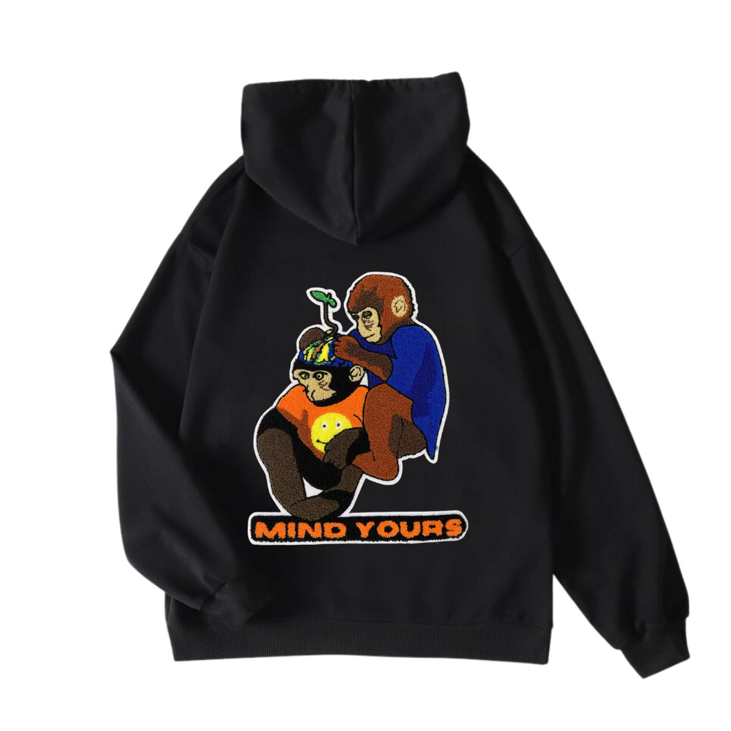 Mind Yours Hoodie (Black Onyx Aglet)