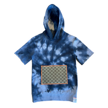 Load image into Gallery viewer, The Prototype: Short-Sleeve Hooded Sweatshirt with Vintage Gucci Pouch (XS)
