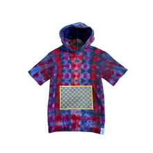 Load image into Gallery viewer, The Prototype: Short-Sleeve Hooded Sweatshirt with Vintage Gucci Pouch (XS)
